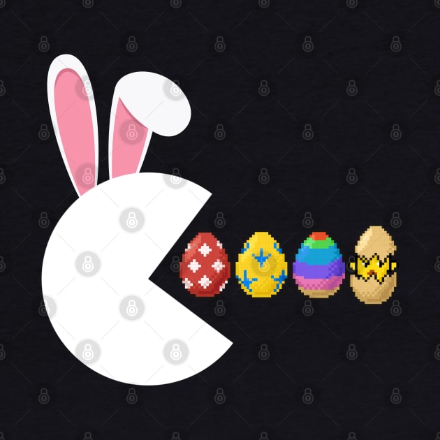 Funny Bunny Rabbit Gamer Gift Boys Teens Easter Eggs Easter Day by Johner_Clerk_Design